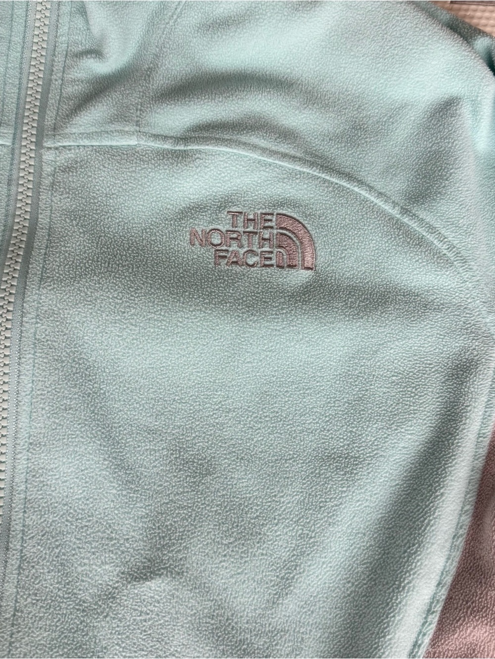 The north face athletic outdoor women’s micro fleece mint blue gray full zip L - Picture 4 of 5